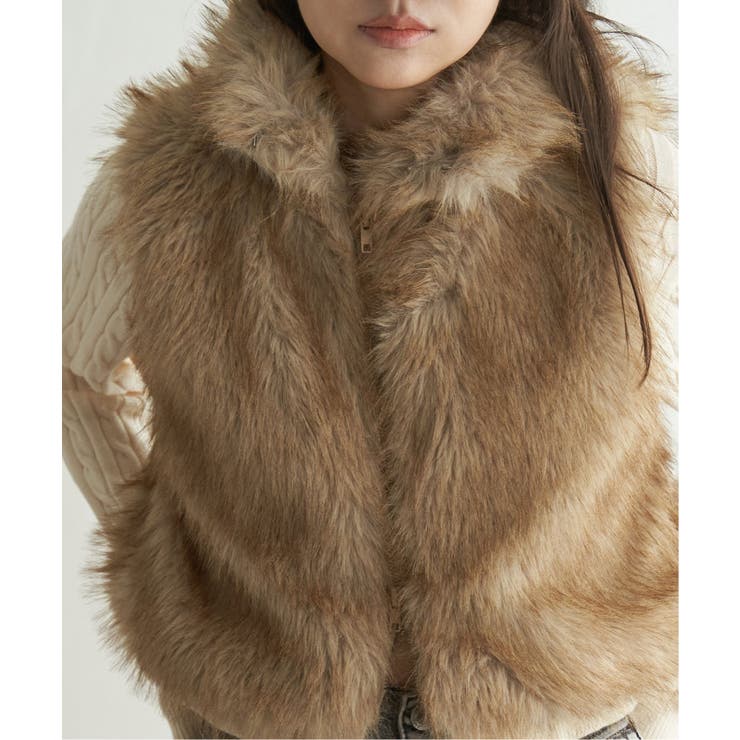 フェイクファーショート丈ジレ | VENCE share style【WOMEN】 | 詳細画像20 