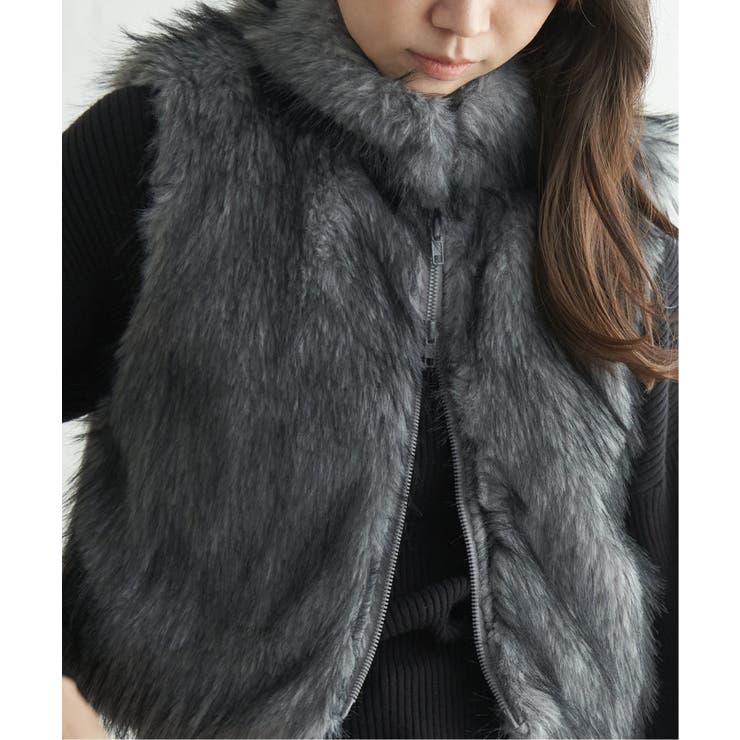 フェイクファーショート丈ジレ | VENCE share style【WOMEN】 | 詳細画像25 