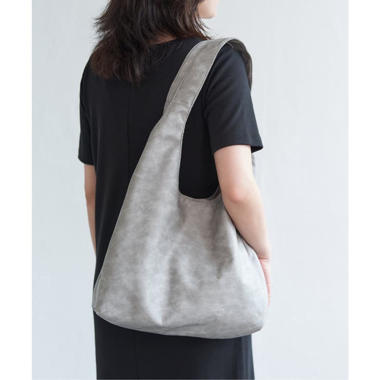 ヴィンテージ合皮ラウンドトートバッグ | VENCE share style【WOMEN】 | 詳細画像1 