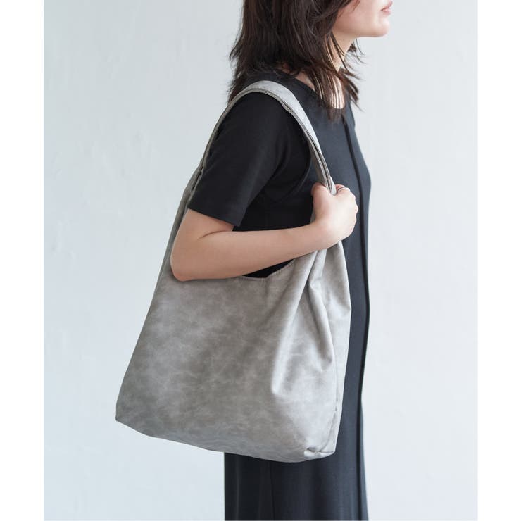 ヴィンテージ合皮ラウンドトートバッグ | VENCE share style【WOMEN】 | 詳細画像2 