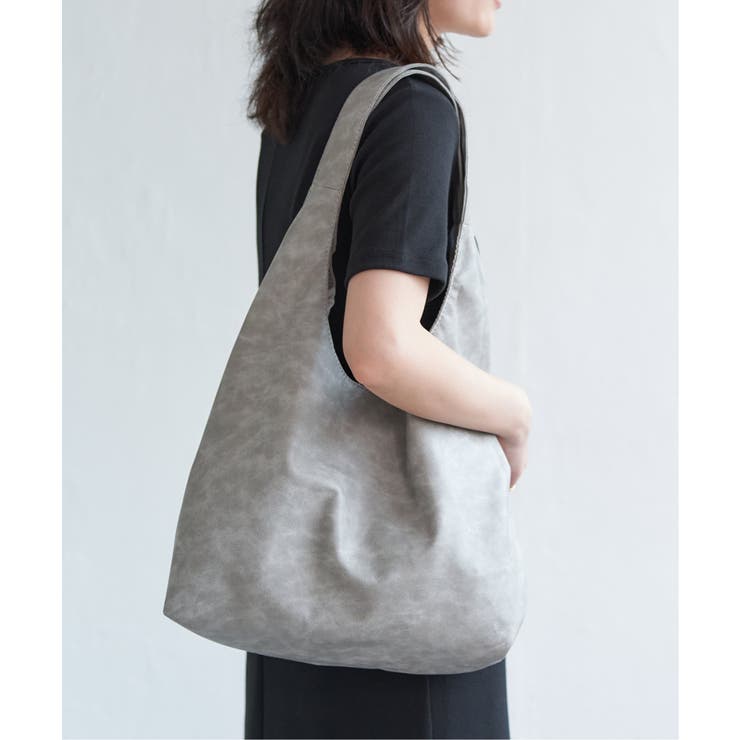 ヴィンテージ合皮ラウンドトートバッグ | VENCE share style【WOMEN】 | 詳細画像3 