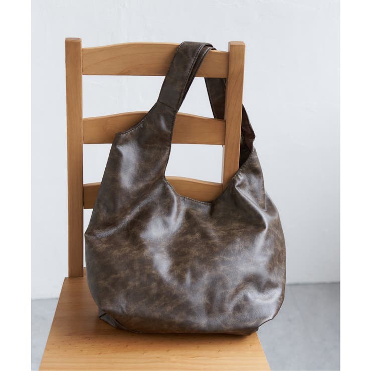 ヴィンテージ合皮ラウンドトートバッグ | VENCE share style【WOMEN】 | 詳細画像5 