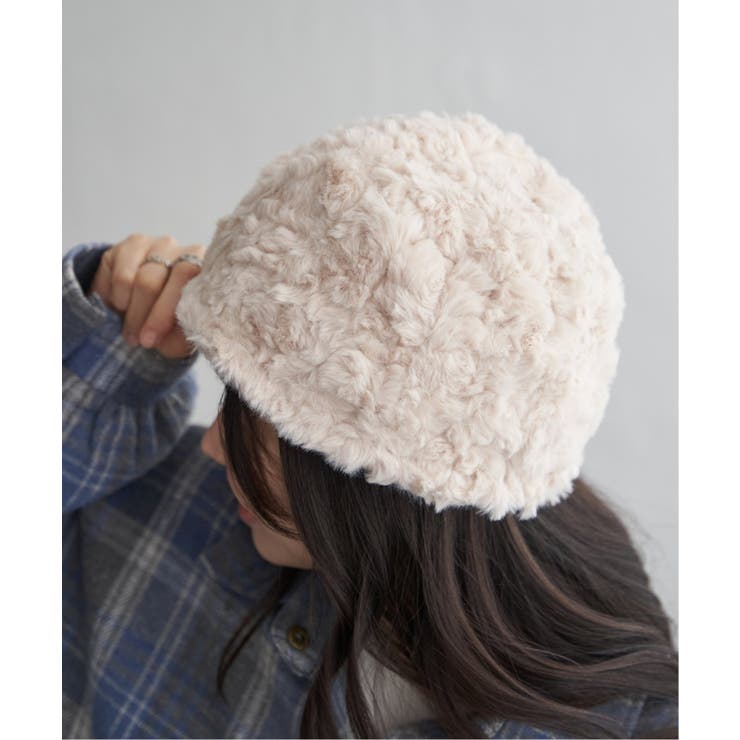 ベージュ | ファーカールロシアンハット | VENCE share style【WOMEN】