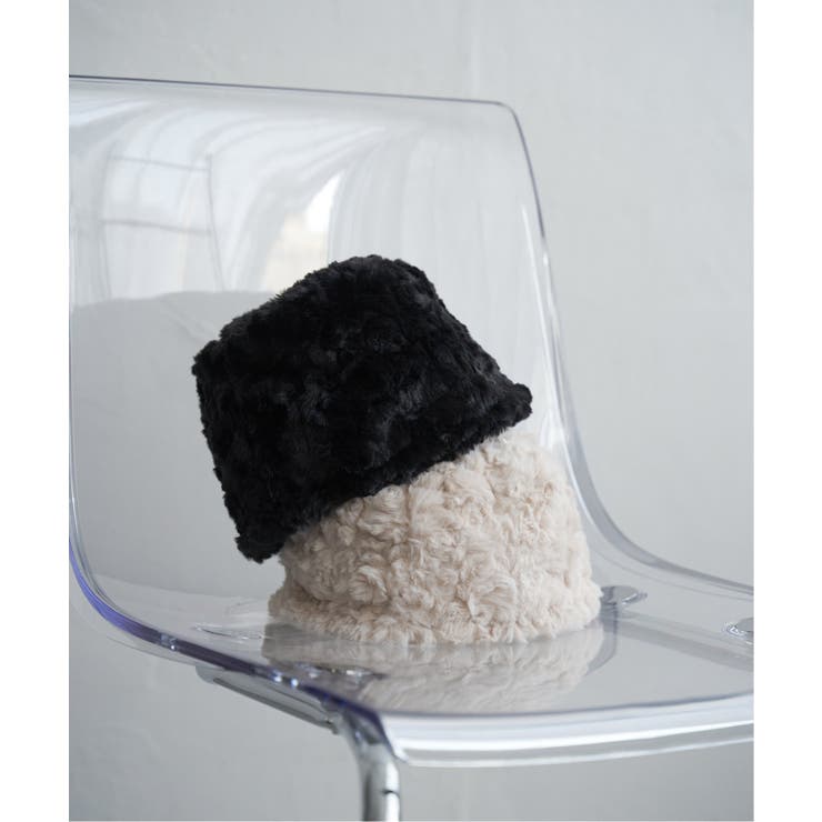 ブラック | ファーカールロシアンハット | VENCE share style【WOMEN】