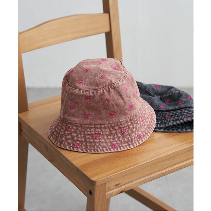 ブラウン | バタフライデニムハット | VENCE share style【WOMEN】