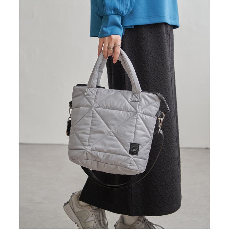 グレー | キルティング2WAYトートバッグ | Lbc with Life