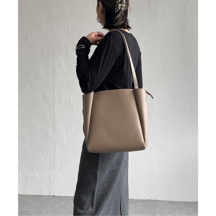 合皮ミドルトートバッグ | Lbc with Life | 詳細画像7 