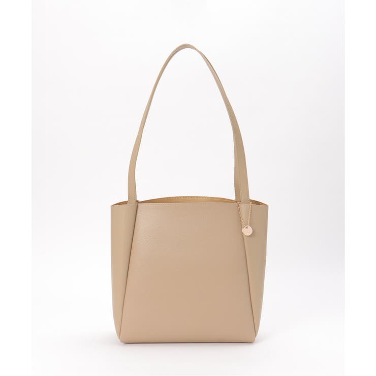 ベージュ | 合皮ミドルトートバッグ | Lbc with Life