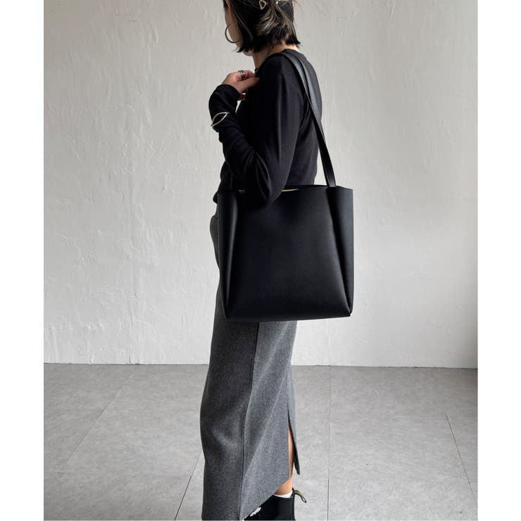 合皮ミドルトートバッグ | Lbc with Life | 詳細画像3 