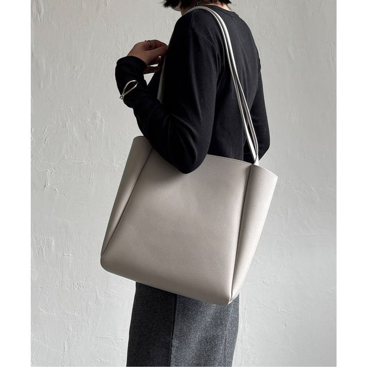 合皮ミドルトートバッグ | Lbc with Life | 詳細画像4 