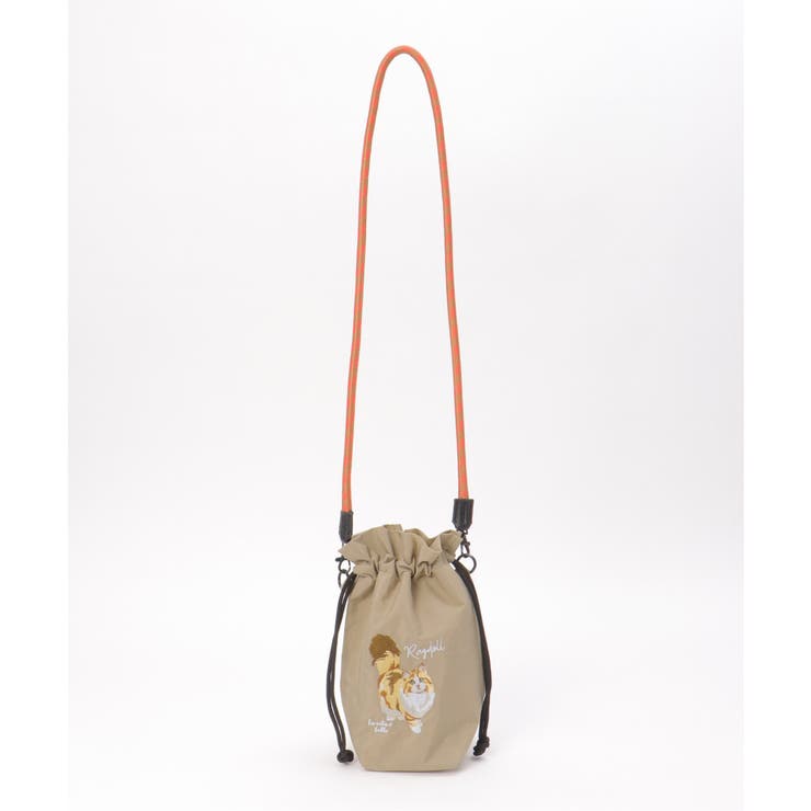 ベージュ | アニマル刺繍コードショルダーバッグ | Lbc with Life