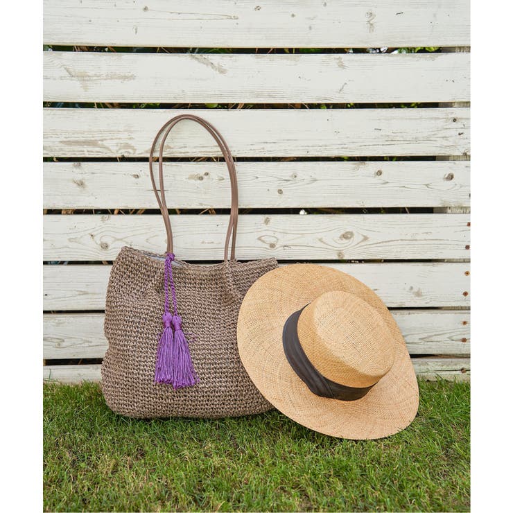 グレー | タッセルペーパートートバッグ | Lbc with Life