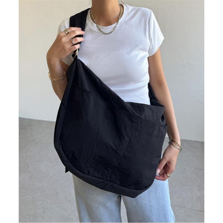 撥水ナイロンビッグショルダーバッグ | Lbc with Life | 詳細画像1 