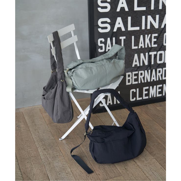 撥水ナイロンビッグショルダーバッグ | Lbc with Life | 詳細画像2 