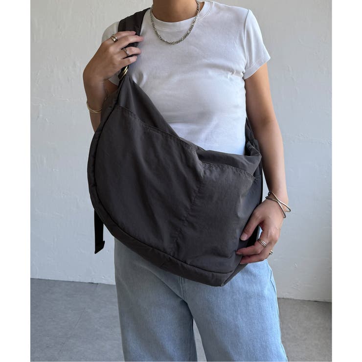 撥水ナイロンビッグショルダーバッグ | Lbc with Life | 詳細画像6 