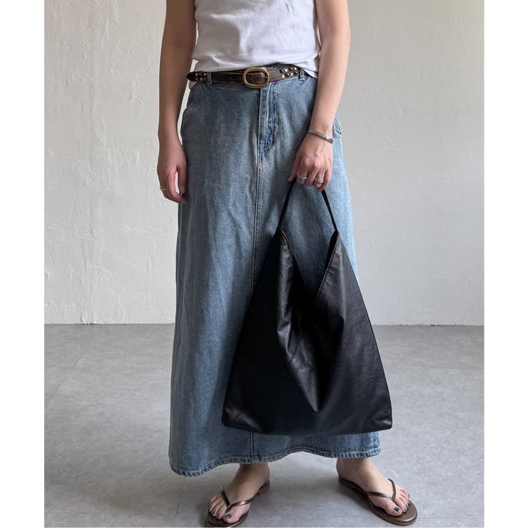 ブラック | 洗える合皮三角ショルダーバッグ | Lbc with Life