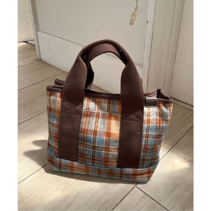 ツイード仕切り持ち手ミニトートバッグ | Lbc with Life | 詳細画像8 