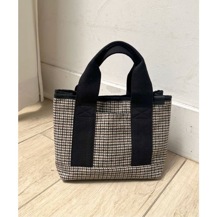 ツイード仕切り持ち手ミニトートバッグ | Lbc with Life | 詳細画像13 