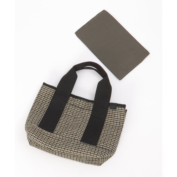ツイード仕切り持ち手ミニトートバッグ | Lbc with Life | 詳細画像33 