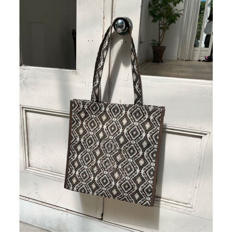 ジャガードA4ロゴトートバッグ | Lbc with Life | 詳細画像10 