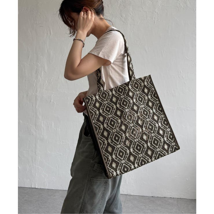 ジャガードA4ロゴトートバッグ | Lbc with Life | 詳細画像5 