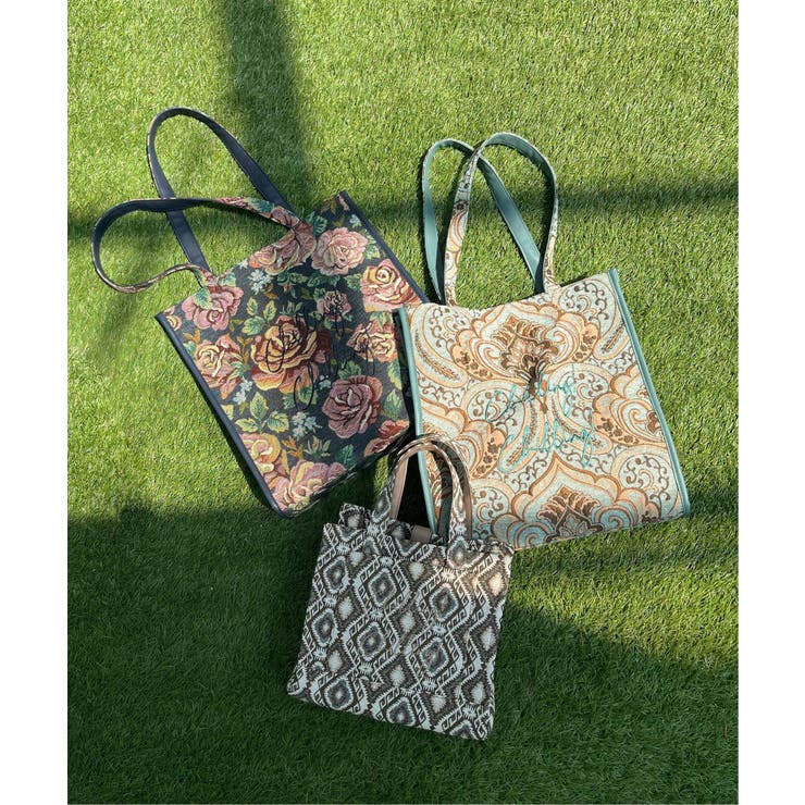 ジャガード手持ちロゴバッグ | Lbc with Life | 詳細画像8 