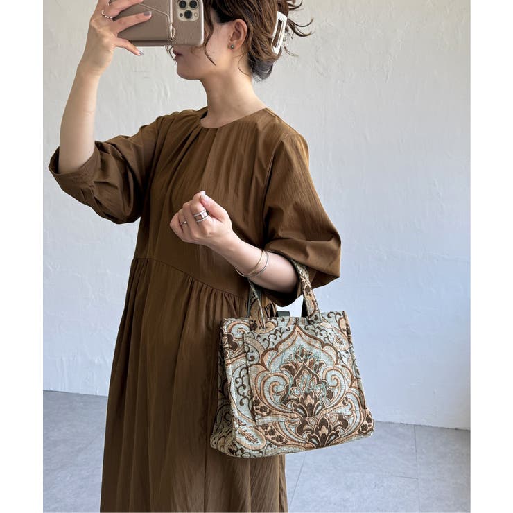 ジャガード手持ちロゴバッグ | Lbc with Life | 詳細画像6 