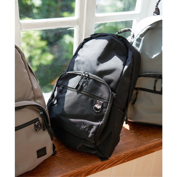 ブラック | 撥水ナイロン9ポケットリュック | Lbc with Life