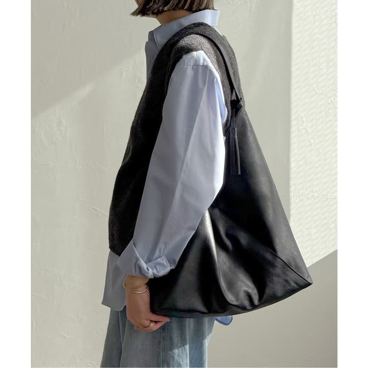 洗える合皮三角マチありショルダーバッグ | Lbc with Life | 詳細画像2 