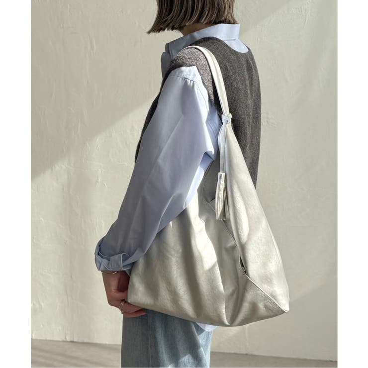 洗える合皮三角マチありショルダーバッグ | Lbc with Life | 詳細画像3 