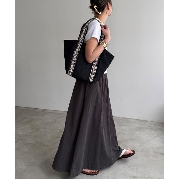 キャンバスエスニックテープトートバッグ | Lbc with Life | 詳細画像16 