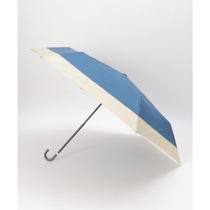 ネイビーブルー | 切り継ぎバイカラー折りたたみ傘 ミニ傘 晴雨兼用 | Lbc with Life