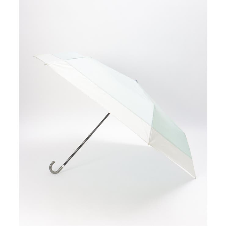 ライトブルー | 切り継ぎバイカラー折りたたみ傘 ミニ傘 晴雨兼用 | Lbc with Life
