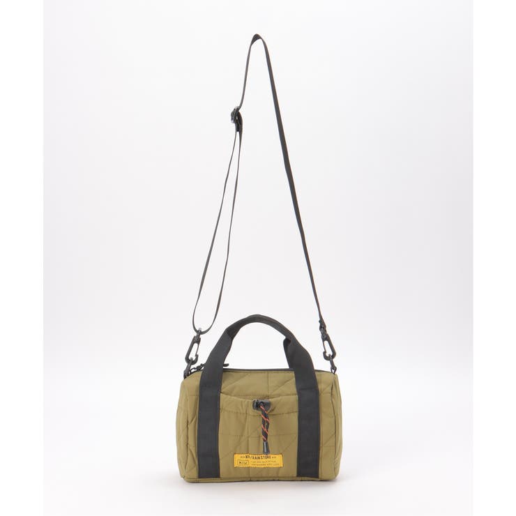 カーキ | KiU キウ スクエアパデッドミニボストンバッグ | Lbc with Life