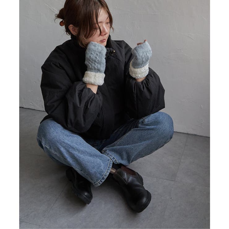 無地カフスファーニットグローブ | Lbc with Life | 詳細画像7 