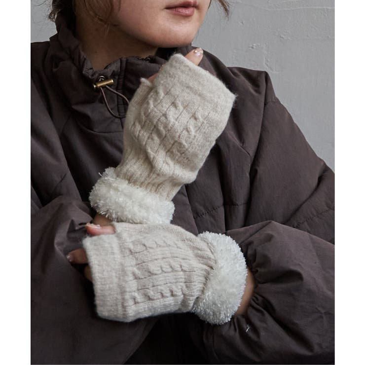 無地カフスファーニットグローブ | Lbc with Life | 詳細画像8 