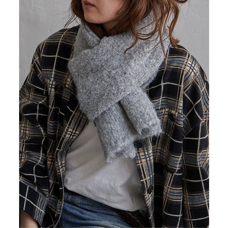 ウール混MIXツイードマフラー | Lbc with Life | 詳細画像8 