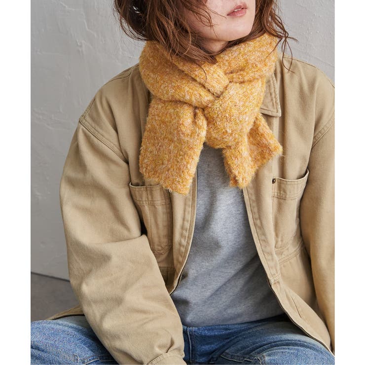 ウール混MIXツイードマフラー | Lbc with Life | 詳細画像1 