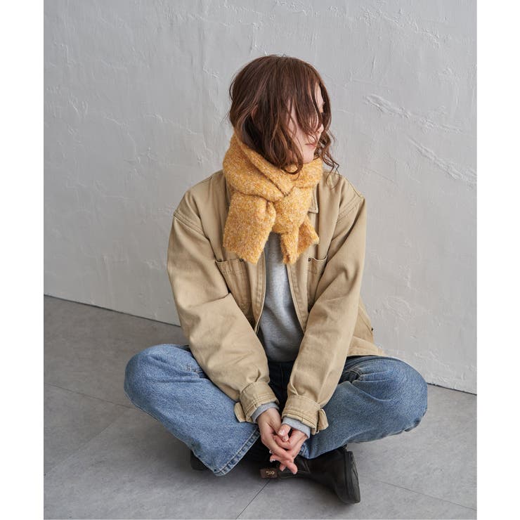 ウール混MIXツイードマフラー | Lbc with Life | 詳細画像3 