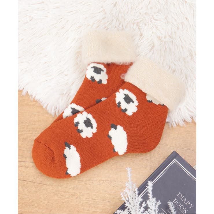 オレンジ | 裏起毛 ソックスシープ | Lbc with Life