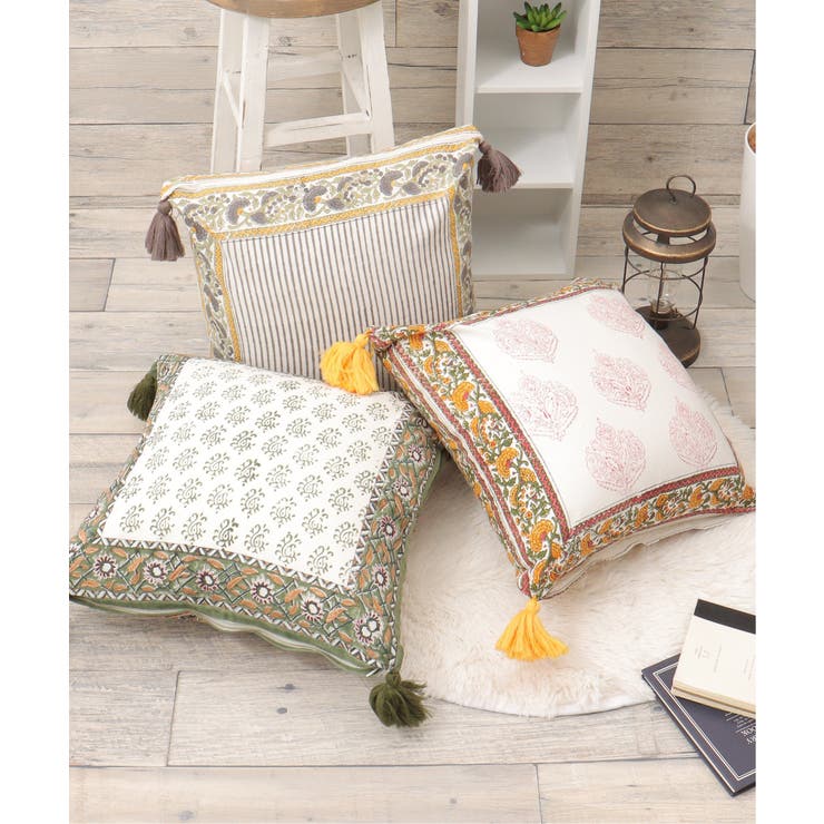 クッションカバーブロックプリント | Lbc with Life | 詳細画像15 