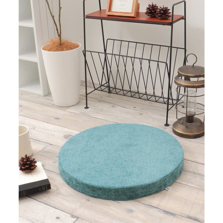 ベロアコンビシートクッション ラウンド H4cm | Lbc with Life | 詳細画像1 