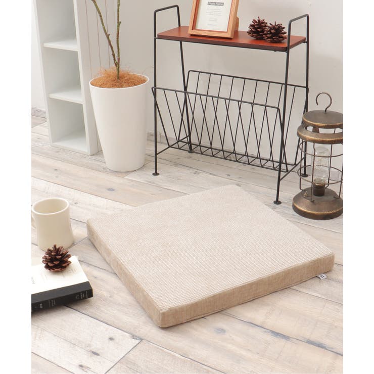 ベロアコンビシートクッション スクエア H4cm | Lbc with Life | 詳細画像1 