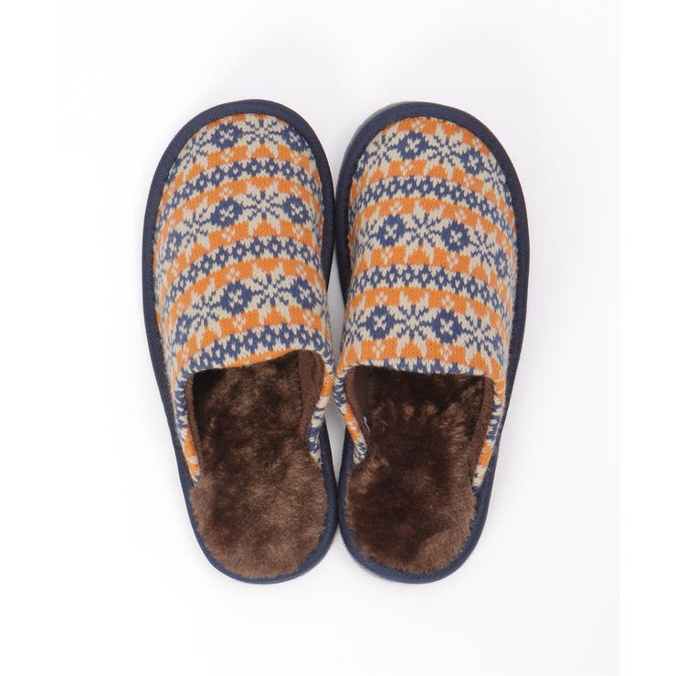 オレンジ | ニットスリッパ 25 | Lbc with Life