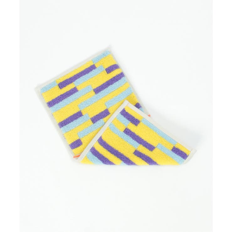 イエロー | Otta オッタ シマキカ柄2つ折りハンカチ | Lbc with Life