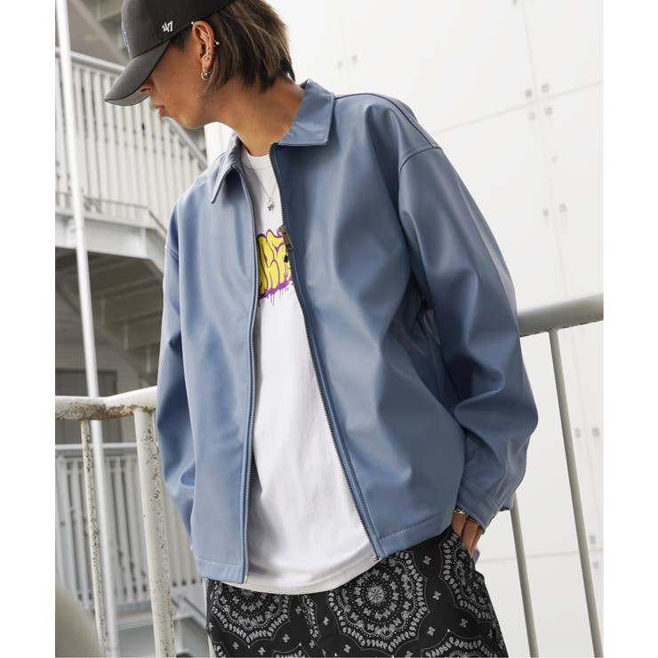 フェイクレザージャケット[品番：IKAW0014613]｜VENCE share style【MEN】（ヴァンス シェアスタイル）のメンズファッション通販｜SHOPLIST（ショップリスト）