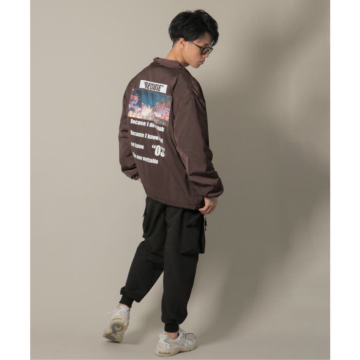 転写プリント中綿コーチジャケット[品番：IKAW0011516]｜VENCE