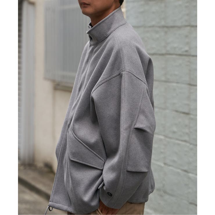 ミディアムグレー | メルトンショートモッズコート | VENCE share style【MEN】