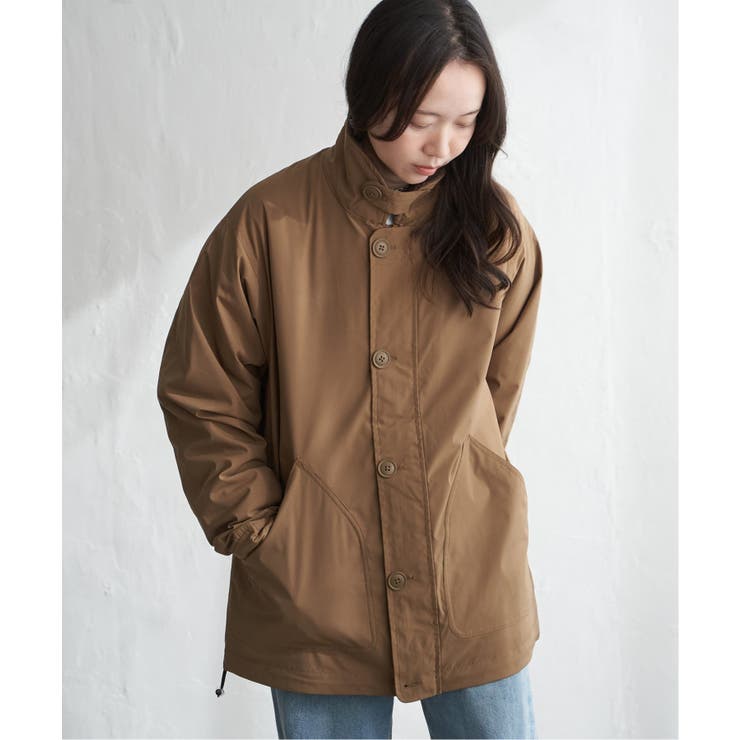 ベージュ | 襟ボアN-1デッキジャケット | VENCE share style【MEN】