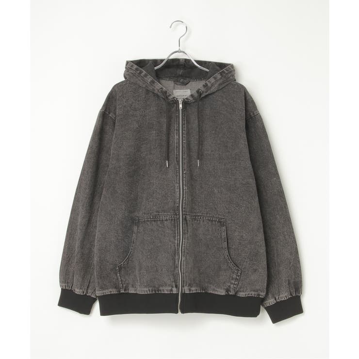 デニム・キャンバスフルジップパーカー | VENCE share style【MEN】 | 詳細画像26 
